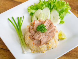 Fried rice with pork