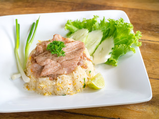 Fried rice with pork