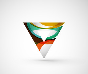 Abstract geometric company logo triangle, arrow