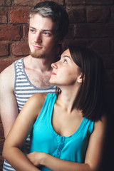 young couple in love