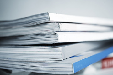 large pile of magazine closeup