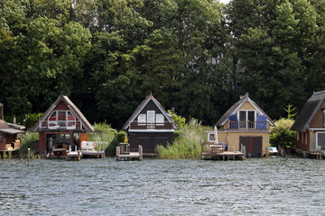 Obraz premium Bootshäuser in Schwerin