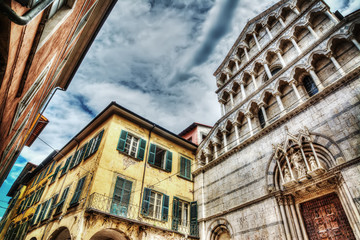 Obraz premium San Paolo a Ripa d'Arno church under a dramatic sky