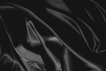 texture of a black silk - 87161096