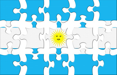 Flag of Argentina puzzle