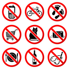 Set Prohibited Signs