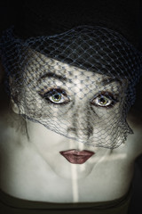 young women in veils