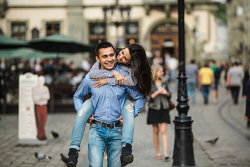 Couple  in the city