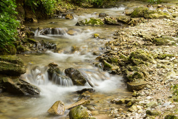 Kleiner Fluss in Limone am Gardasee