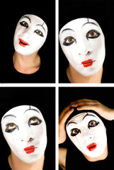 portret of the mime