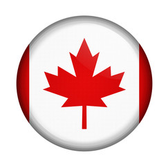 Obraz premium icon with flag of Canada