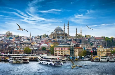 Fotobehang Turkije Istanbul de hoofdstad van Turkije, oostelijke toeristische stad.