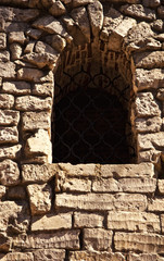 Gothic window with a lattice
