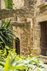Naklejka premium Pals, medieval old village Catalan landmark