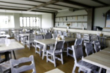 Blurred background :  restaurant blur background with bokeh