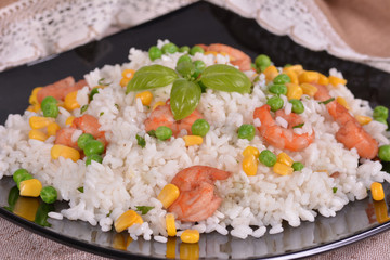 Rice with shrimp