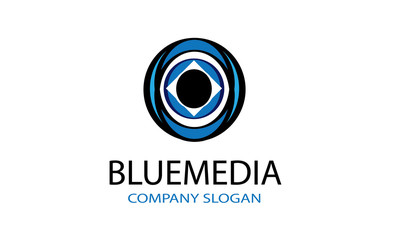 Blue Media Logo template