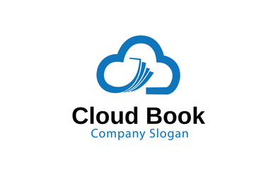 Cloud Book Logo template
