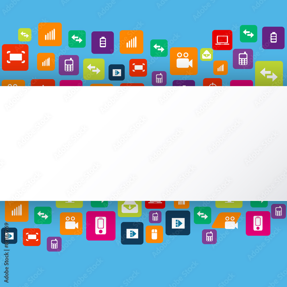 Fototapete abstract creative concept vector empty speech bubbles. for web