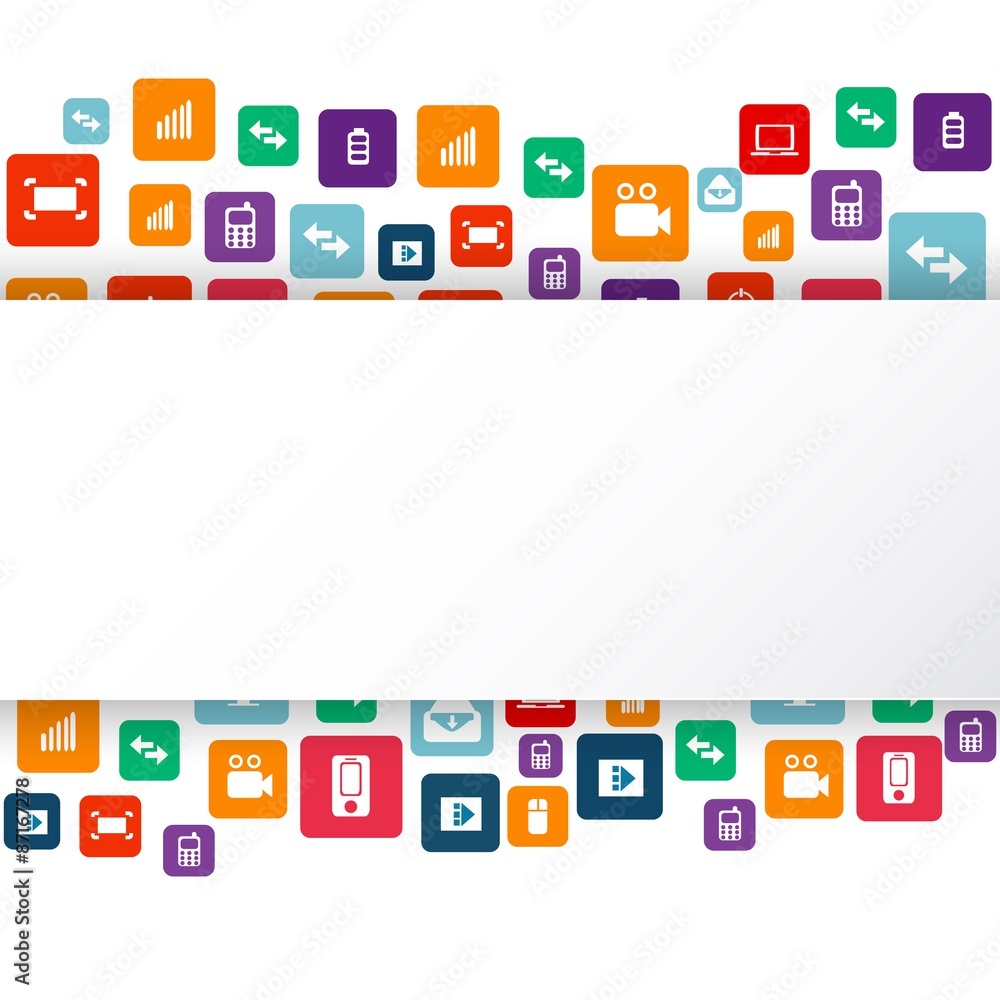 Fototapete abstract creative concept vector empty speech bubbles. for web