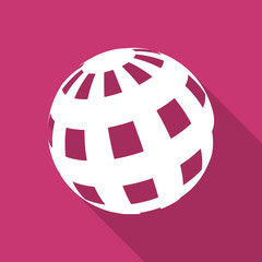 earth flat design modern icon