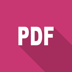 pdf flat design modern icon