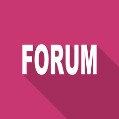 forum flat design modern icon