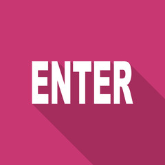 enter flat design modern icon