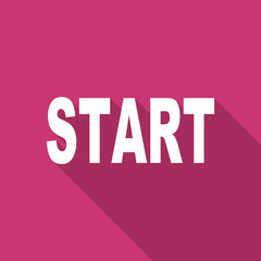 start flat design modern icon