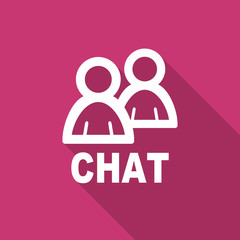 chat flat design modern icon