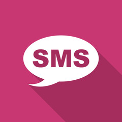sms flat design modern icon
