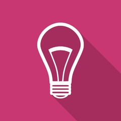 bulb flat design modern icon
