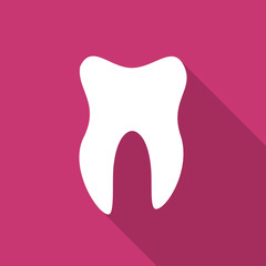 tooth flat design modern icon