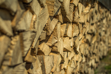 Holzstapel-Vorrat-Brennholz