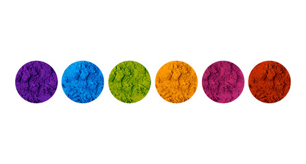 Palette de couleurs maquillage fards à paupières sur fond blanc