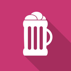beer flat design modern icon