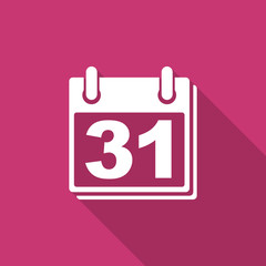 calendar flat design modern icon