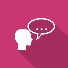 forum flat design modern icon