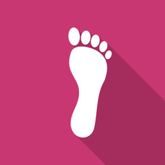 foot flat design modern icon