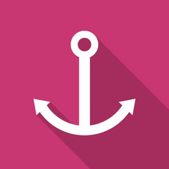 anchor flat design modern icon