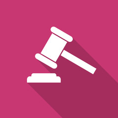 auction flat design modern icon