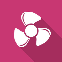 fan flat design modern icon