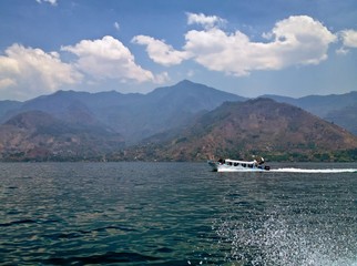 Passenger Boat Ferry on Lake Atitlan in Guatemala