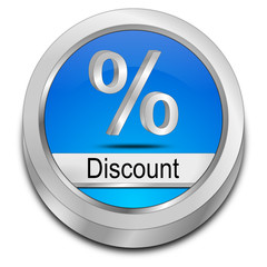 Discount button with percent symbol