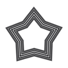 Traces of tyre in shape of star. Vector illustration.