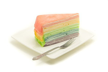 Rainbow layer cake