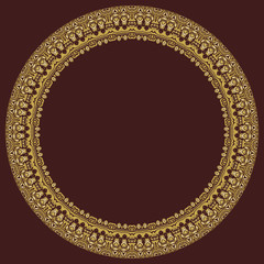 Floral Vector Round Pattern