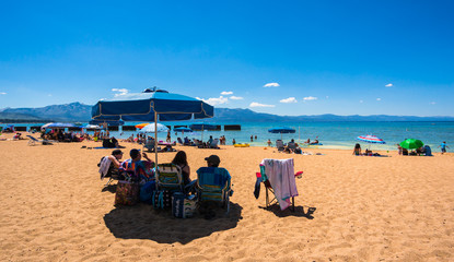 Beautiful Lake Tahoe, California.