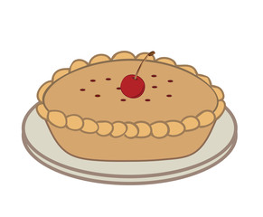 PIE illustration vector