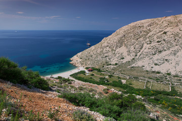 Küste in Krk, Kroatien
